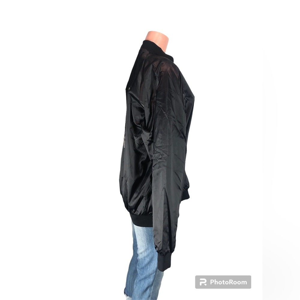 Cardinal Frat Satin Bomber Women Jacket ➖Size L - Picture 3 of 12